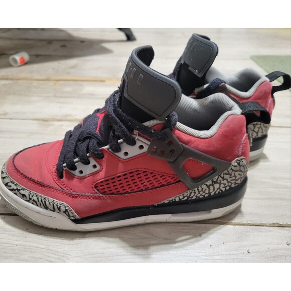 Nike Air Jordan Spizike "Toro Bravo" sneakers in Gym Red and Black Size 5Y - Picture 3 of 7